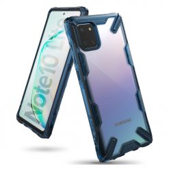 Odolný kryt Ringke Fusion X transparentno-modrý – Samsung Galaxy Note 10 Lite