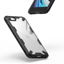 Lacné Kryty | Odolný kryt Ringke Fusion X transparentno-čierny – Apple iPhone 7 / iPhone 8 / iPhone SE 2020 / iPhone SE 2022 | Lacné Kryty