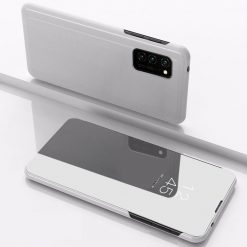 Lacné Kryty | Priehľadný kryt Clear View Case strieborný – Xiaomi Mi Note 10 Lite | Lacné Kryty