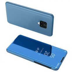 Priehľadný kryt Clear View Case modrý – Xiaomi Redmi Note 9S / Note 9 Pro