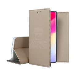 Lacné Kryty | Knižkové puzdro Smart Case Book zlaté – Xiaomi Mi Note 10 Lite | Lacné Kryty