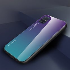 Sklenený kryt Gradient glass fialovo-zelený – Samsung Galaxy A41 | Lacné Kryty Lacné Kryty | Sklenený kryt Gradient glass fialovo-zelený – Samsung Galaxy A41 | Lacné Kryty