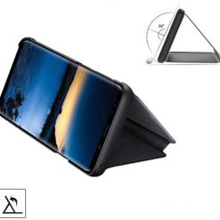 Priehľadný kryt Clear View Case čierny – Samsung Galaxy A21s | Lacné Kryty Lacné Kryty | Priehľadný kryt Clear View Case čierny – Samsung Galaxy A21s | Lacné Kryty