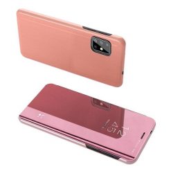 Priehľadný kryt Clear View Case ružový – Samsung Galaxy A21s