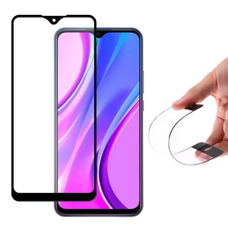 Lacné Kryty | Celopovrchové Flexibilné Tvrdené sklo Full Cover Nano Flexi 9H – Xiaomi Redmi 9