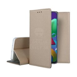 Knižkové puzdro Smart Case Book zlaté – Samsung Galaxy M21