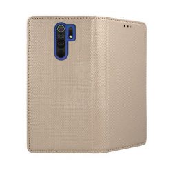 Lacné Kryty | Knižkové puzdro Smart Case Book zlaté – Xiaomi Redmi 9 | Lacné Kryty