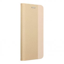 Lacné Kryty | Peňaženkové puzdro Smart Senso zlaté – Huawei P40 Lite | Lacné Kryty