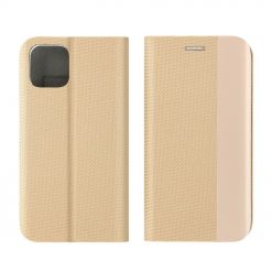 Peňaženkové puzdro Smart Senso zlaté – Huawei P40 Lite | Lacné Kryty Lacné Kryty | Peňaženkové puzdro Smart Senso zlaté – Huawei P40 Lite | Lacné Kryty