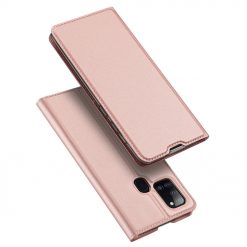 Peňaženkové puzdro Dux Ducis Skin Pro ružové – Samsung Galaxy A21s