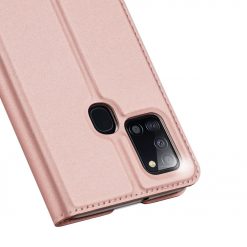 Peňaženkové puzdro Dux Ducis Skin Pro ružové – Samsung Galaxy A21s | Lacné Kryty Lacné Kryty | Peňaženkové puzdro Dux Ducis Skin Pro ružové – Samsung Galaxy A21s | Lacné Kryty