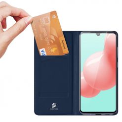 Lacné Kryty | Peňaženkové puzdro Dux Ducis Skin Pro modré – Samsung Galaxy A41 | Lacné Kryty