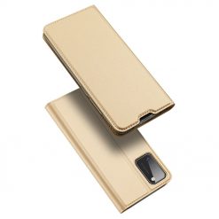 Lacné Kryty | Peňaženkové puzdro Dux Ducis Skin Pro zlaté – Samsung Galaxy A41 | Lacné Kryty