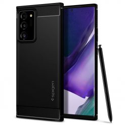 Lacné Kryty | Zadný kryt Spigen Rugged Armor čierny – Samsung Galaxy Note 20 Ultra | Lacné Kryty