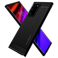 Lacné Kryty | Zadný kryt Spigen Rugged Armor čierny – Samsung Galaxy Note 20 Ultra | Lacné Kryty