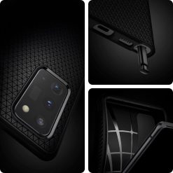 Lacné Kryty | Zadný kryt Spigen Liquid Air Matte Black – Samsung Galaxy Note 20 | Lacné Kryty