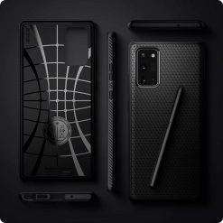 Lacné Kryty | Zadný kryt Spigen Liquid Air Matte Black – Samsung Galaxy Note 20 | Lacné Kryty