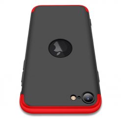 Obojstranné puzdro 360 Full body protection červeno-čierne – Apple iPhone SE 2020 / iPhone SE 2022 | Lacné Kryty Lacné Kryty | Obojstranné puzdro 360 Full body protection červeno-čierne – Apple iPhone SE 2020 / iPhone SE 2022 | Lacné Kryty