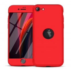 Obojstranné puzdro 360 Full body protection červené – iPhone SE 2020