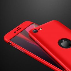 Lacné Kryty | Obojstranné puzdro 360 Full body protection červené – Apple iPhone SE 2020 / iPhone SE 2022 | Lacné Kryty