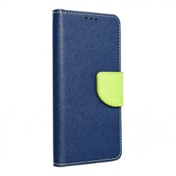 Lacné Kryty | Peňaženkové puzdro Fancy Book modro-limetkové – Huawei Y5p | Lacné Kryty