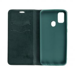 Lacné Kryty | Knižkové puzdro Magnet Book zelené – Samsung Galaxy M21 | Lacné Kryty