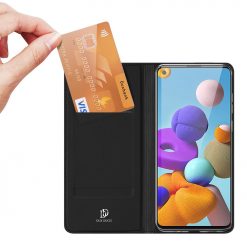 Peňaženkové puzdro Dux Ducis Skin Pro čierne – Samsung Galaxy A21s | Lacné Kryty Lacné Kryty | Peňaženkové puzdro Dux Ducis Skin Pro čierne – Samsung Galaxy A21s | Lacné Kryty