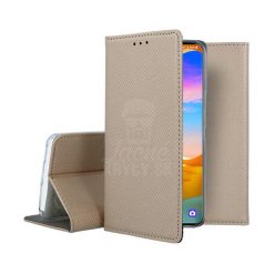 Lacné Kryty | Knižkové puzdro Smart Case Book zlaté – LG Velvet | Lacné Kryty