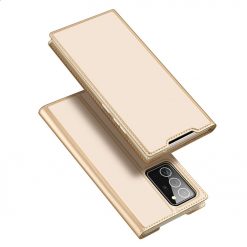 Lacné Kryty | Peňaženkové puzdro Dux Ducis Skin Pro zlaté – Samsung Galaxy Note 20 Ultra | Lacné Kryty