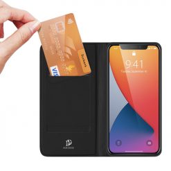 Peňaženkové puzdro Dux Ducis Skin Pro čierne – Apple iPhone 12 Mini | Lacné Kryty Lacné Kryty | Peňaženkové puzdro Dux Ducis Skin Pro čierne – Apple iPhone 12 Mini | Lacné Kryty