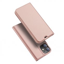 Peňaženkové puzdro Dux Ducis Skin Pro ružové – Apple iPhone 12 Mini