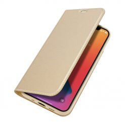 Peňaženkové puzdro Dux Ducis Skin Pro zlaté – Apple iPhone 12 Mini | Lacné Kryty Lacné Kryty | Peňaženkové puzdro Dux Ducis Skin Pro zlaté – Apple iPhone 12 Mini | Lacné Kryty
