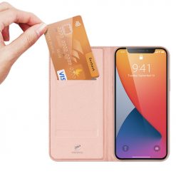 Lacné Kryty | Peňaženkové puzdro Dux Ducis Skin Pro ružové – Apple iPhone 12 Pro Max | Lacné Kryty