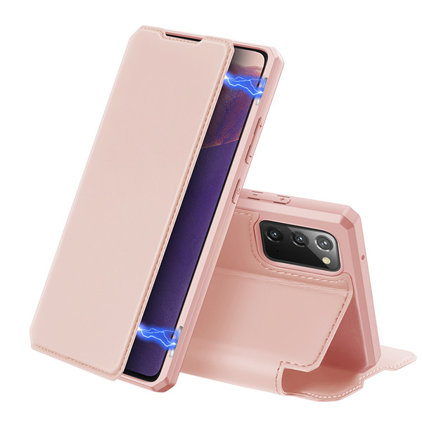 Peňaženkové puzdro Dux Ducis Skin X ružové – Samsung Galaxy Note 20 | Lacné Kryty Lacné Kryty | Peňaženkové puzdro Dux Ducis Skin X ružové – Samsung Galaxy Note 20 | Lacné Kryty