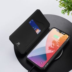 Lacné Kryty | Peňaženkové puzdro Dux Ducis Skin X čierne – Apple iPhone 12 Mini | Lacné Kryty