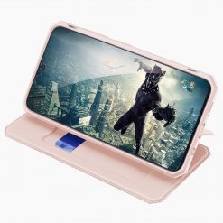 Peňaženkové puzdro Dux Ducis Skin X ružové – Samsung Galaxy A41 | Lacné Kryty Lacné Kryty | Peňaženkové puzdro Dux Ducis Skin X ružové – Samsung Galaxy A41 | Lacné Kryty