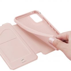 Peňaženkové puzdro Dux Ducis Skin X ružové – Samsung Galaxy A41 | Lacné Kryty Lacné Kryty | Peňaženkové puzdro Dux Ducis Skin X ružové – Samsung Galaxy A41 | Lacné Kryty