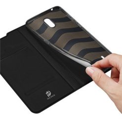 Lacné Kryty | Peňaženkové puzdro Dux Ducis Skin Pro čierne – Nokia 1.3 | Lacné Kryty