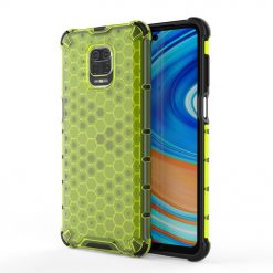 Odolný kryt Honeycomb Armor zelený – Xiaomi Redmi Note 9S / Redmi Note 9 Pro