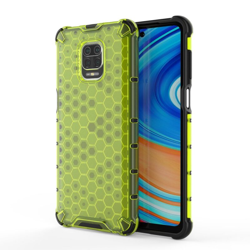 Lacné Kryty | Odolný kryt Honeycomb Armor zelený – Xiaomi Redmi Note 9S / Redmi Note 9 Pro