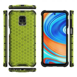 Lacné Kryty | Odolný kryt Honeycomb Armor zelený – Xiaomi Redmi Note 9S / Redmi Note 9 Pro | Lacné Kryty