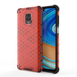 Odolný kryt Honeycomb Armor červený – Xiaomi Redmi Note 9S / Redmi Note 9 Pro