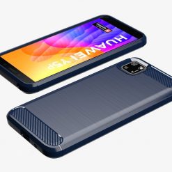 Lacné Kryty | Zadný kryt Carbon modrý – Huawei Y5p | Lacné Kryty