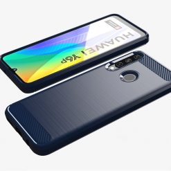 Lacné Kryty | Zadný kryt Carbon modrý – Huawei Y6p | Lacné Kryty