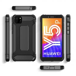 Lacné Kryty | Odolný kryt Hybrid Armor čierny – Hyawei Y5p | Lacné Kryty