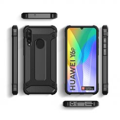 Lacné Kryty | Odolný kryt Hybrid Armor čierny – Hyawei Y6p | Lacné Kryty