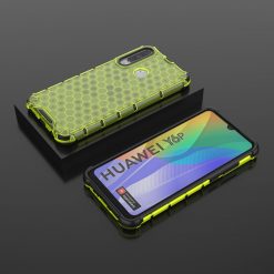 Lacné Kryty | Odolný kryt Honeycomb Armor zelený – Huawei Y6p | Lacné Kryty