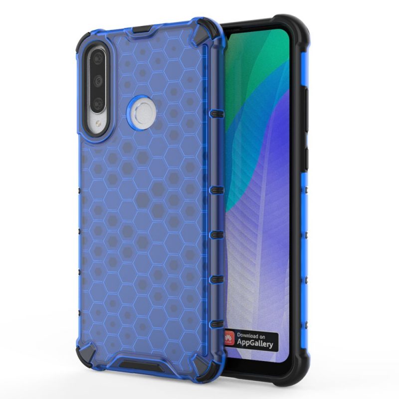 Lacné Kryty | Odolný kryt Honeycomb Armor modrý – Huawei Y6p