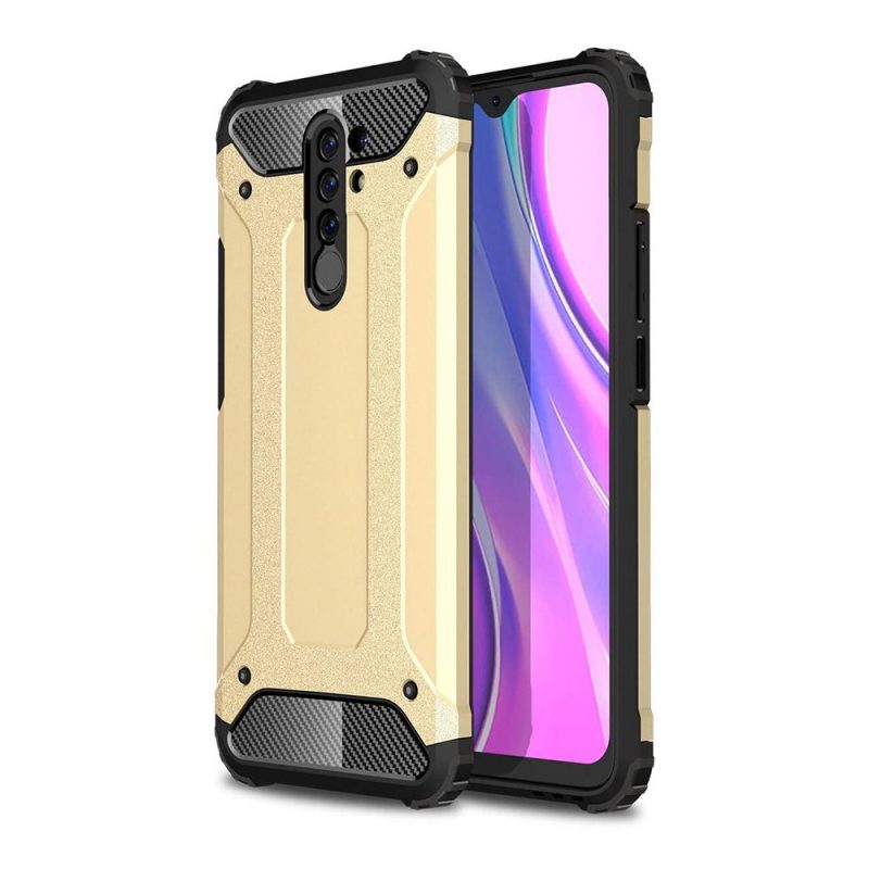 Lacné Kryty | Odolný kryt Hybrid Armor zlatý – Xiaomi Redmi 9