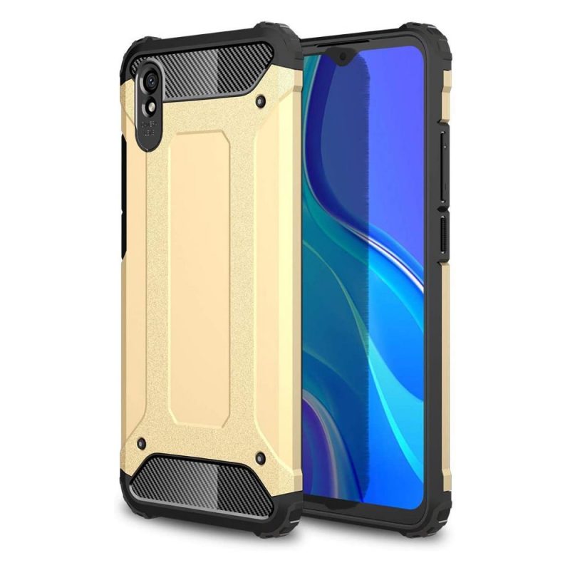 Lacné Kryty | Odolný kryt Hybrid Armor zlatý – Xiaomi Redmi 9A / 9AT